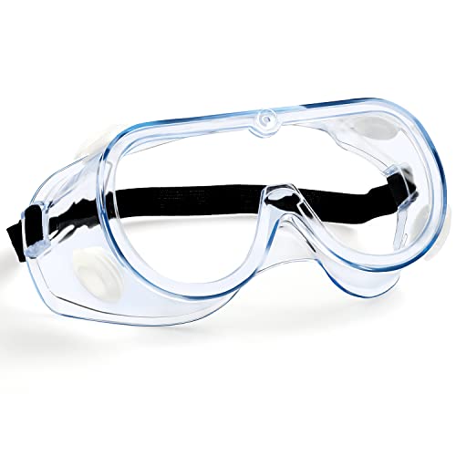 MELASA Safety Goggles ANSI Z87.1 Anti-Fog Protective Lab Goggles Chemistry - color: Clear - 1 Pcs