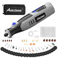 AVID POWER 8V Cordless Rotary Tool 5 Speeds Dog Nail Grinder 4 LED Lights - color: Grey
