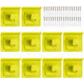 10 Pack Tool Holder Compatible with Ryobi 18V Wall Mount Plastic - size: 10 Pack