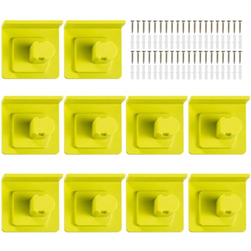 10 Pack Tool Holder Compatible with Ryobi 18V Wall Mount Plastic - size: 10 Pack