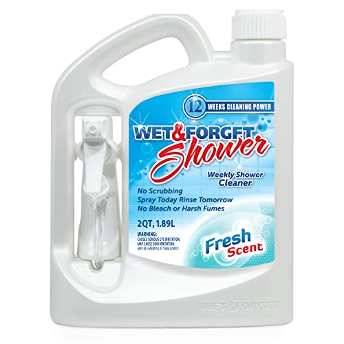 Wet & Forget Shower Cleaner Spray, No Scrub, Fresh Scent, 64 Fl Oz - size: 64 Fl Oz (Pack of 1)
