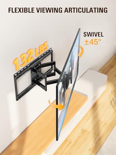 Mounting Dream Sliding Full Motion TV Mount for 42-86" TVs up to 132lbs - size: 42"-86" TV