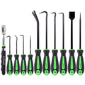 FTIHTRY 11-Piece Pick Set and Hook Set with Scraper and Magnetic Telescoping Tool, Pick Set for Automotive Electronics Maintenance Hoses Gasket - style: 11-Piece
