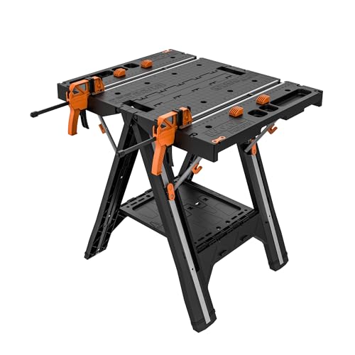 WORX Portable Folding Workbench, 2-in-1 Pegasus Table & Sawhorse, WX051 - style: Portable Workbench & Sawhorse