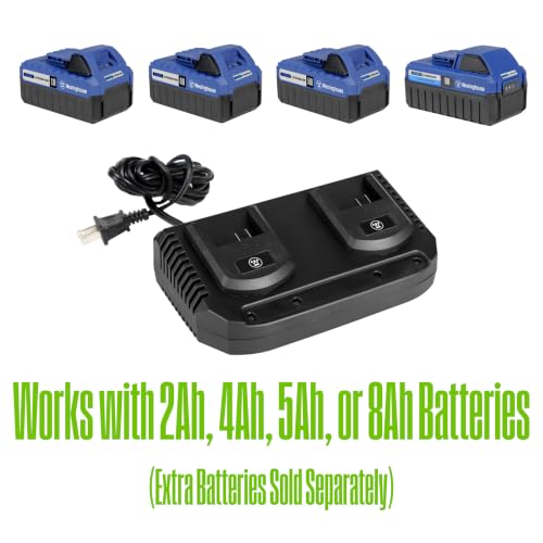 Westinghouse W24V2DP 24 Volt 2.2 Amp Dual Port Fast Charger, 120V, Universal 24V Lithium-ion Battery Charger, Compatible with Westinghouse 24V Batteries (W24V2AH, W24V4AH, W24V5AH, W24V8AH 24V) - style: Dual Port Fast Charger
