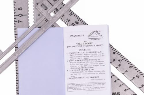 Swanson Tool Co S0107 "Big 12" 12-Inch Speed Square Layout Tool with Blue Book - size: 12 inch, style: 12" Speed Square
