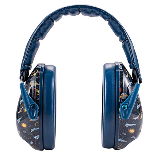 Snug Kids Earmuffs – Noise Reduction for Toddlers & Children – Adjustable, Lightweight, Foldable, Soft & Comfortable - color: Space Wars
