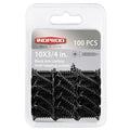 #10 X 3/4" Black Screw,Flat Head Phillips Wood Screw, Electroplating Black Carbon Steel, #10 X 3/4-Inch,100Pcs - color: Black Zinc Plated Screws, size: #10 x 3/4"