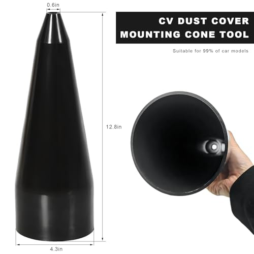 CV Boot Installation Tool, Smooth Plastic CV Boot Expander Tool with 110mm Bottom Diameter, Universal Stretch Mount Cone Replacement for Fitting Boots, Car Accessories
