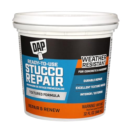 Dap 10504 All-Purpose Ready-to-Use Stucco Patch, 1-Quart - size: 1 Quart