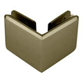 Brixwell Beveled Style Glass To Glass Clamp Brass, Brushed Bronze Finish - color: Brushed Bronze
