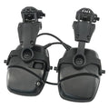 Hearing Protection Noise Cancelling Sound Amplification with Gel Ear Pad/ARC Rail Adapter Ideal for Shooting Sport - color: Black