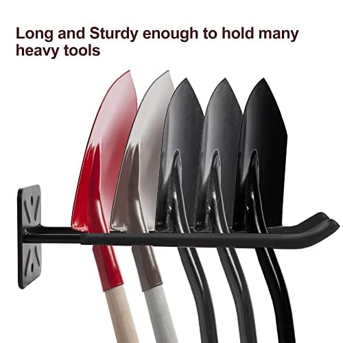 Sinoer 4 Pack Metal Wall Mount Garage Double Storage Hooks - style: 4pc Heavy duty hooks -12"
