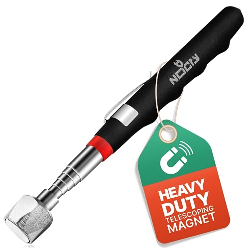NoCry Telescoping Magnetic Pickup Tool with an Extra Strong 25lb Pull Force — Stainless Steel Magnet Stick Extendable up to 30in; Non-Slip Rubber Handle; Rust Proof and Corrosion Resistant - style: Telescoping Magnet