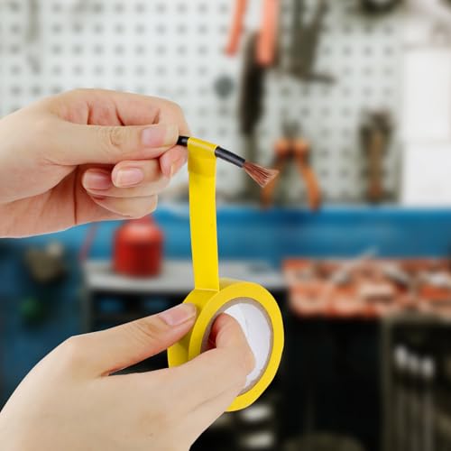 Romeda 9 Pack Electrical Tapes, Electrical Tape Water, Sun, and Oil Resistant, Electrical Tape is Suitable for Most Domestic, Commercial, and Industrial environments - Yellow - color: Yellow