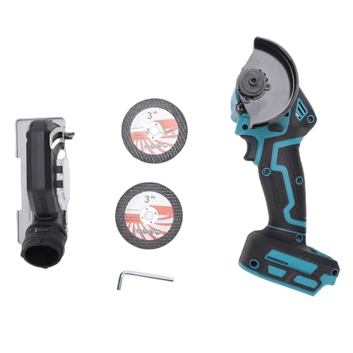 Cordless Mini Circular Saw, 19000 RPM Compact Circular Saw with 3 Inch Sawblades, Dust Cover and Non Slip Handle, for Woodworking Metal Cutting and Home Repair
