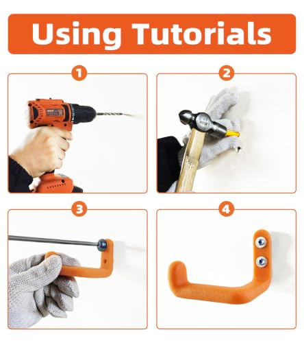 Chainsaw Hanger, 12 Pack Chainsaw Holder Wall Mount, Chainsaw Storage Hook - color: 12 Pack Hanger