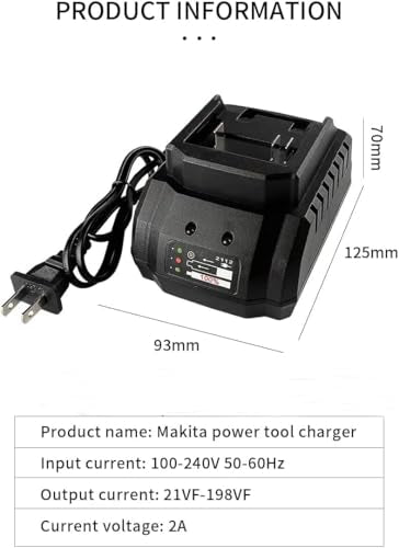 18V 21V Li-ion Battery Charger US Plug Replacement Lithium Battery Charger for Makita BL1815 BL1850 BL1830 BL1415