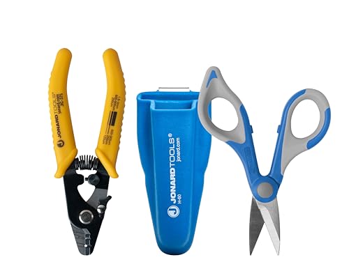 Jonard Tools TK-350 Fiber Stripper & Kevlar Cutting Kit - style: Fiber Stripper & Scissor Kit w/ Pouch
