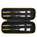 Hard Storage Case for HURRICANE/MECHEER/WFOEJEJ/WORKPRO/Milwaukee Wood Chisel Set - Travel Box Suitable for 4/8 Piece&Complete Sets of Chisels(Box for Sale) (Black & Yellow, S (4 PCS)) - size: S (4 PCS)