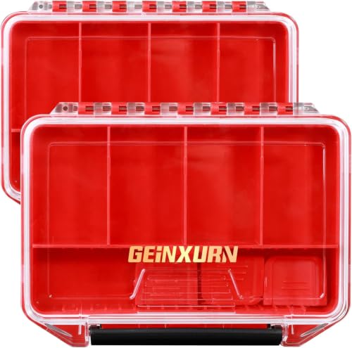Geinxurn IPX4 Waterproof Small Storage Parts Organizer, Small Parts Case with Removable Dividers, Screwdriver Bit Set Box(5 Boxes) - size: 5pcs Box