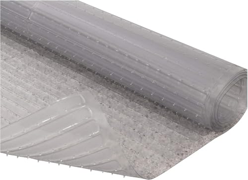 RESILIA Deep-Pile Carpet Runner - Plastic Vinyl Carpet & Rug Protector, Waterproof Clear Vinyl Floor Runners, 27 Inches Wide x 6 Feet Long, Made in The USA - size: 2'3" x 6' (Runner)