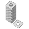 uxcell Square Washer, 25Pcs M8x20x20x1.5mm 304 Stainless Steel Square Plate Washers Flat Pad Spacer Gasket for Hardware Fastener - size: M8x20x20x1.5mm