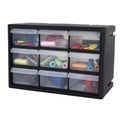 MMorcte Parts Storage Cabinet, Small Parts Organizer with 9 Drawers, Black