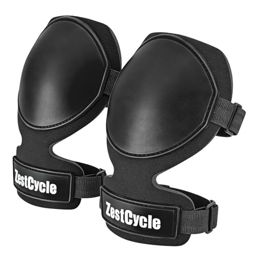 Tactical Knee Pads for Work, Hunting, Construction, Gardening, Paintball w/Foam Padding, Hard Shell & Adjustable Straps (Black) - color: Black