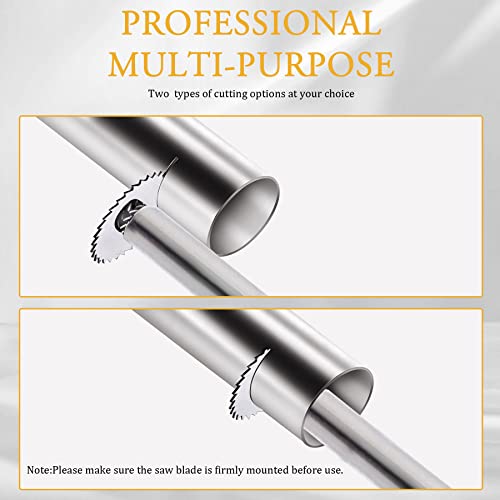 PVC Pipe Inside Cutter,1/4" Hex Shank,1/8" Round Shank,1/4" Round Shank,Plumbing Internal Plastic ABS Pipe Cutter Set,6*Blades,0.87"&1"&1.26''&1.38"&1.74''&1.97" Or Larger Diameter，High Speed Steel - size: 3 Shanks (6 Saw Blades)