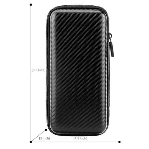 iMangoo Travel Essential Electronics Organizer Charger Case Carrying Pouch - color: FiberBlack, size: Large