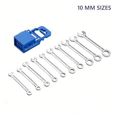 20-Piece Small Wrench Set, SAE & Metric, 5/32"-7/16" & 4mm-11mm - size: SAE/Metric