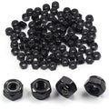 M6 Locknuts Nylon Inserted Hex Lock Nuts for Patio Furniture M6 Bolts - size: M6 (100PCS)