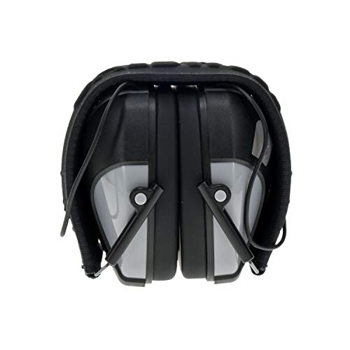 Caldwell E-Max Pro Electronic Hearing Protection Earmuffs Sound Amplification, Low Profile, for Range Shooting, Hunting - style: Pro-gray