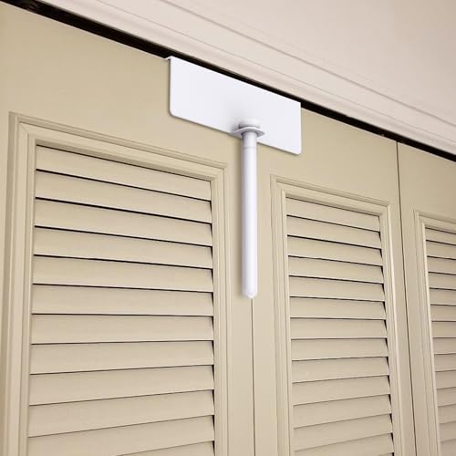 Metal Bifold Door Lock - Double Door Child Safety Locks Keep Toddler, Cats&Dogs Out of Closets, Cabinets, Pantry - No Need Install (1PC) - size: 1PC
