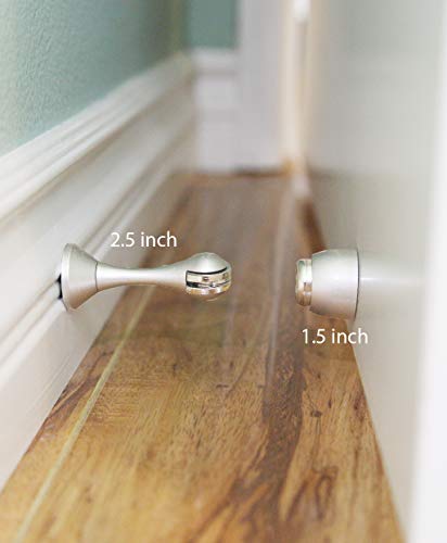 Magnetic Door Stop - Brushed Nickel - 1pc - color: Brushed Nickel