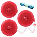 Tape Measures Retractable, Fabric Measuring Tape, 60 Inch Small Sewing Tape Measure for Craft Nursing Medical Travel(3 Pack/Red) - color: Red