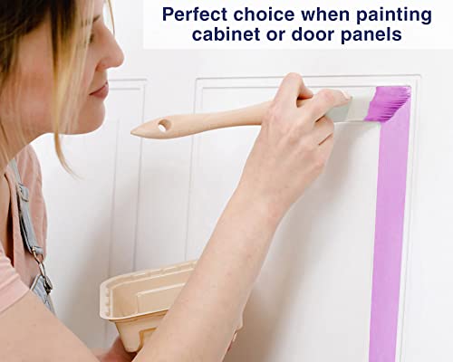 Zibra Triangle Paint Brush for Wall Corners, Doors, Cabinets and Detailed Molding, 1.25-inch, Artist Brush - size: 1.25 in, style: Triangle Brush