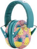 Snug Kids Earmuffs – Noise Reduction for Toddlers & Children – Adjustable, Lightweight, Foldable, Soft & Comfortable - color: Pineapples