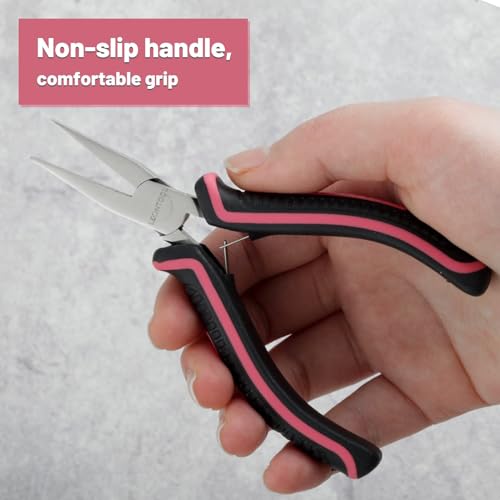 5-Inch Mini Flat Nose Pliers Smooth Jaws Duck Billed Pliers - style: Flat Nose Pliers