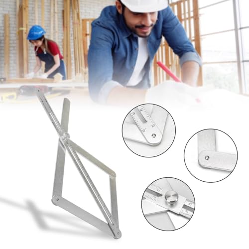 Corner Angle Finder - Miter Saw Protractor Bevel Gauge Tool with Scales, Goniometer Ruler for Woodworking, Carpenter, Construction, DIY Measurement, Aluminium Alloy Premium Digital Angle Finder