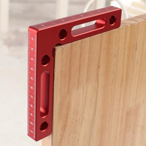 90 Degree Positioning Squares, 2Pcs Premium Aluminum Alloy Right Angle Clamps & Corner Clamping Squares for Woodworking, Picture Frames, Cabinets & DIY Projects