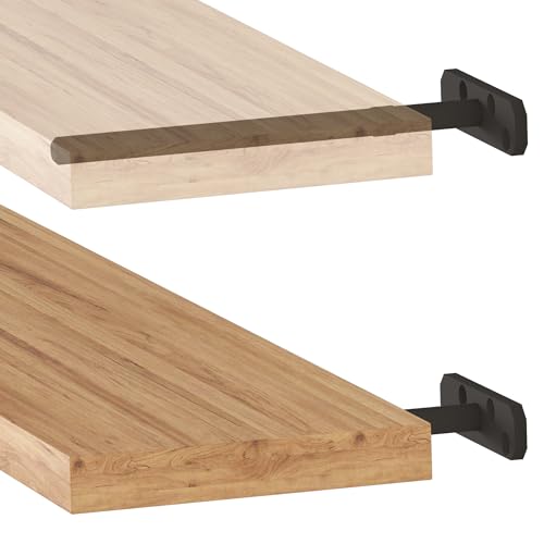 Balin Designs Invisible Floating Shelf Brackets 5 Inch, 4 Pack (1/2" Rod, 300 lbs) – Heavy Duty Hidden Shelf Hardware, Floating Mantel Bracket for Kitchen, Bathroom, Fireplace, Living Room - size: 5" Standard, style: Bracket Only