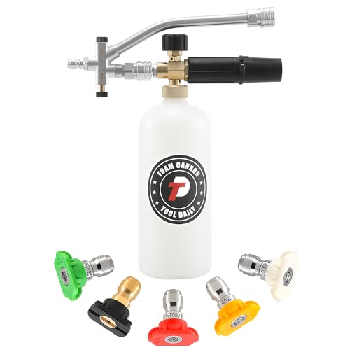 Tool Daily Foam Cannon with Dual Connector Accessory, 1/4" Quick Connect - style: Foam Cannon with Dual Connector
