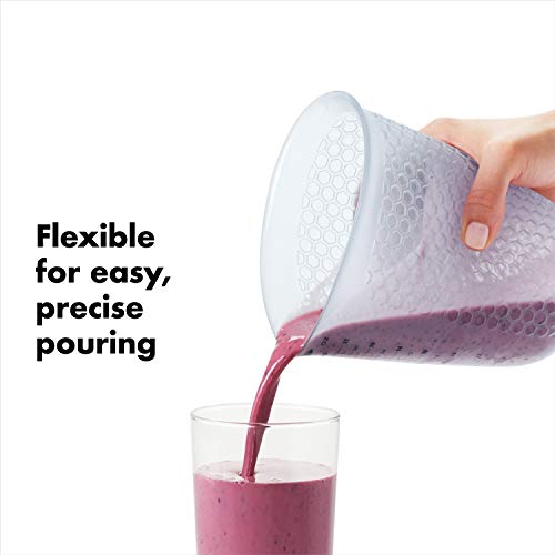 OXO Good Grips 4-Cup Squeeze & Pour Silicone Measuring Cup with Stay-Cool Pattern - size: 4 Cup, style: Cup