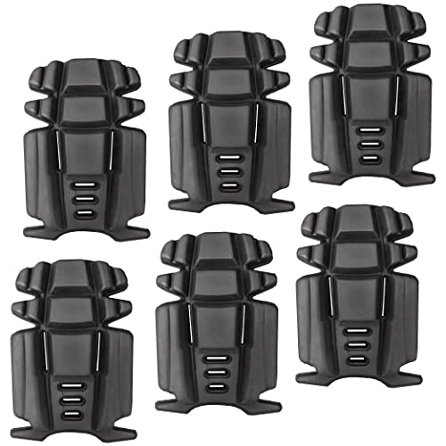 Knee Pad Insert for Work Pants, Uniforms, and Tactical Pants, Breathable Knee Pad Inserts for Gardening, Construction, Flooring, Cleaning, and Garage, 9.3''×6.5''×1'', Black, 3 Pairs - size: 3 pairs 9.3''×6.5''×1''