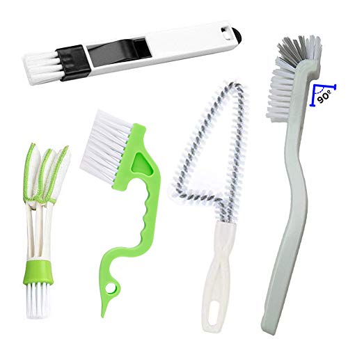 Crevice Cleaning Brush Set, Hard Bristle Grout Scrub Brushes, 5Pcs