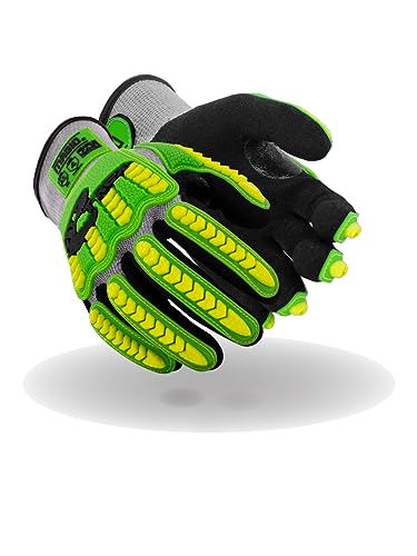 MAGID T-REX ANSI A5 Lightweight Sandy Nitrile Palm Coated Impact Gloves, 1 Pair, Size 12/3XL, TRX441 - size: 12/XXXL, style: 1 Pair