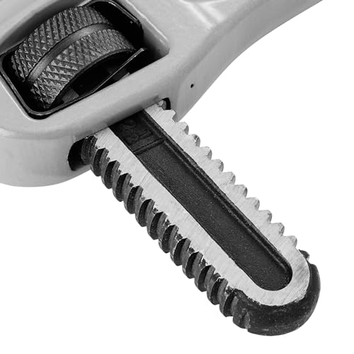 DURATECH 18-inch Aluminum Offset Pipe Wrench, Adjustable Plumbing Wrench - size: 18-inch, style: Offset