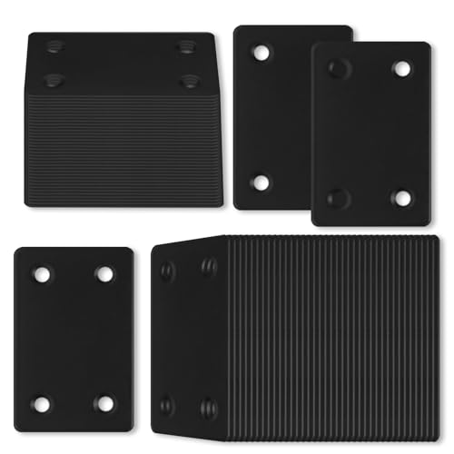 50PCS Flat Straight Brace Brackets, 2.36" Stainless Steel Joining Brackets - size: Black,2.36"x1.5"